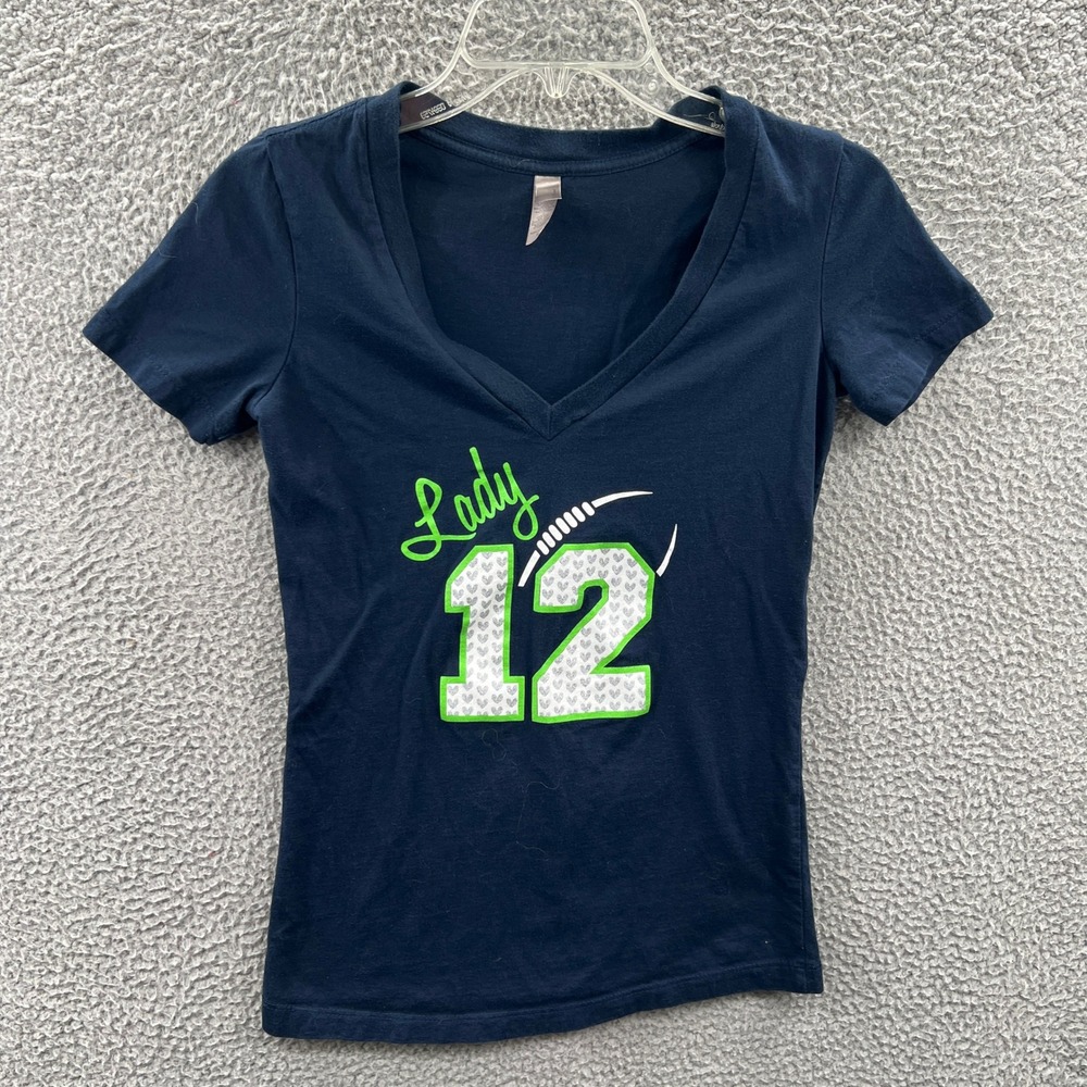 Women Football T-shirt L Sports Fan Slim Fit Game Day Athleisure Casual Weekend